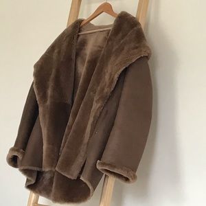 reversible shearling coat by Vince